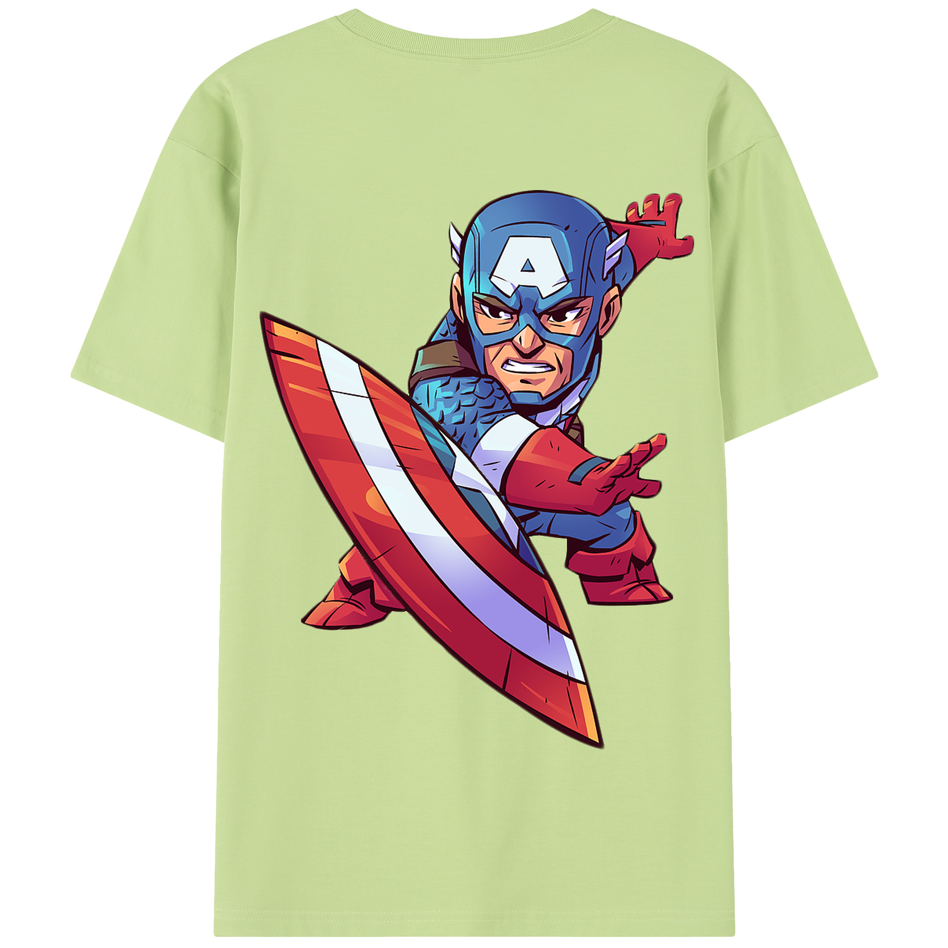 （画像用） アベンジャーズ The Avengers 綿100％半袖Tシャツ（背面プリント）